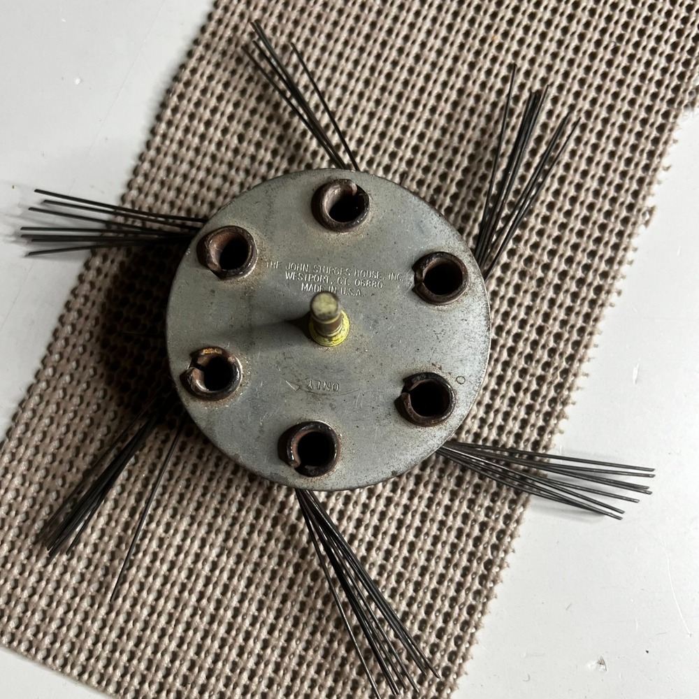 Vintage John Sturges House Inc Wire Brush Head Industrial Tool Westport CT USA